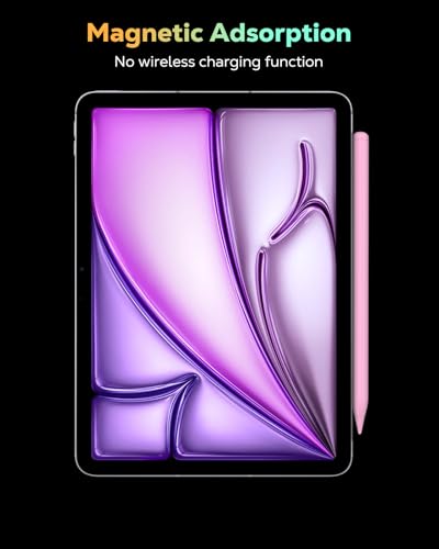 Image of Moko Pencil for iPad(A16) 11th 10th Gen,USB-C Fast Charging,Pink | Stylus Pen for 2018-2026 Apple iPad 11 /10 /9 /8 /7 /6 /A16, Mini 7-5, Air M4-M2 11 inch /13 inch /5 /4 /3, Pro 13 inch /12.9 inch /11 inch Tilt Sensitivity