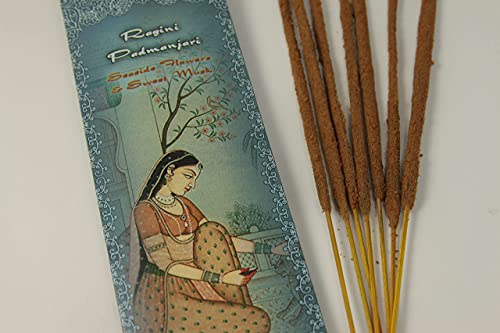 Prabhuji's Gifts Ragini Padmanjari Hand-Rolled Spiritual Incense Sticks From India - Aromatic Sticks - Stick Incense For Meditation - Yoga, Relaxation, & Aromatherapy Incense - Relaxation #TOP5