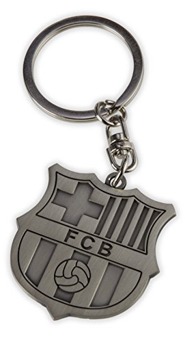 AWEHIRU FC Barcelona Metal Keychain Keyring Key Ring Key Chain - Official FCB Merchandise - Makes a Great Gift Souvenir (Metal)