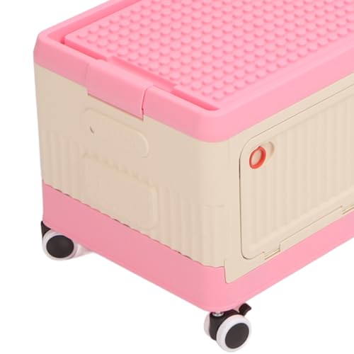 Caixa de Armazenamento de Brinquedos Rolantes, Organizador de Armazenamento de Brinquedos Dobrável,