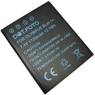 2 x Dot.Foto BLH-1 Premium 7.4v / 1720mAh Fully Decoded Rechargeable Battery for Olympus OM-D E-M1 Mark II, E-M1 Mark III, E-M1X