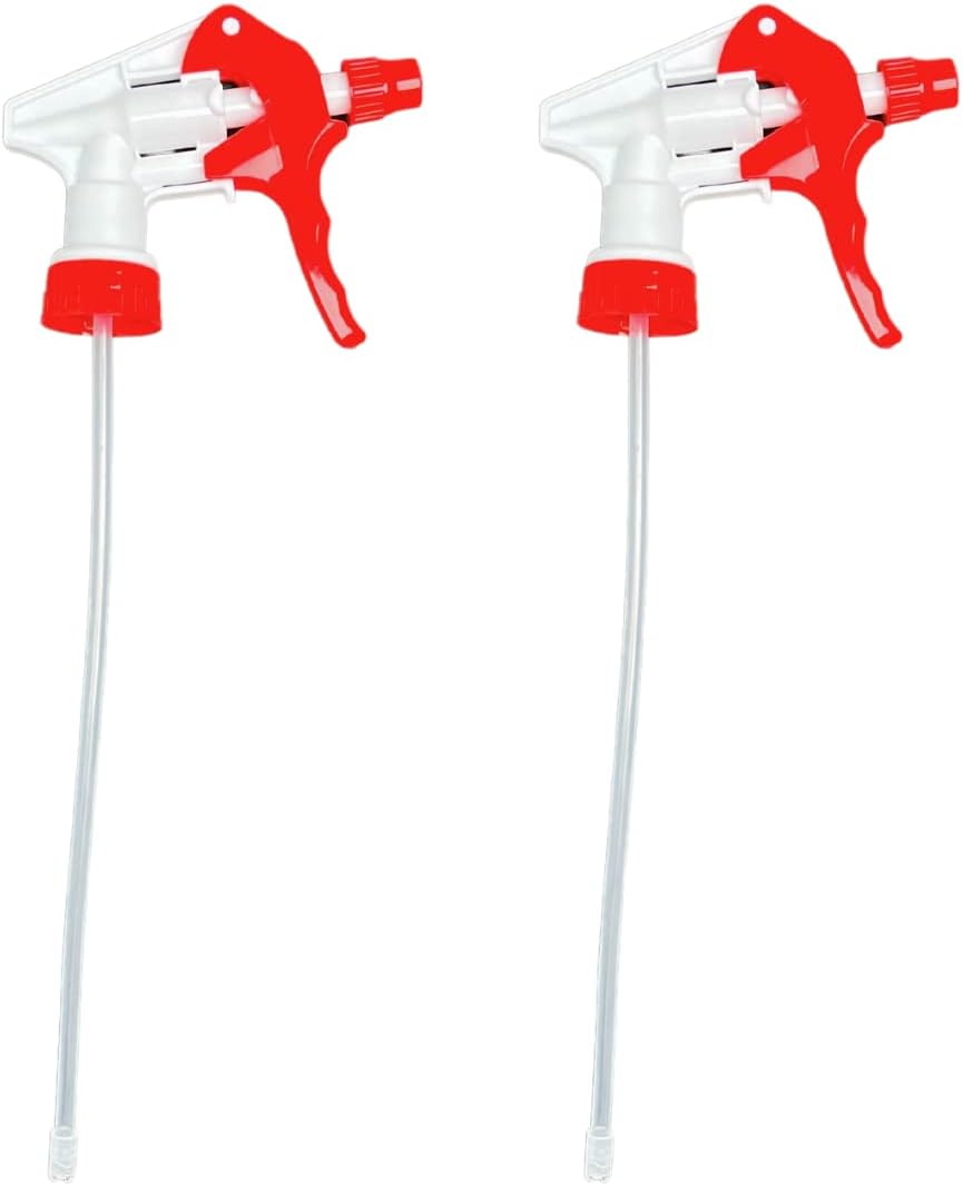 Speak Naturals Trigger Spray Mist Stream Replacement Chemical Resistant Sprayer, Fits 8, 16, and 32 Ounce Standard Bottles (28/400) (Pack of 2)