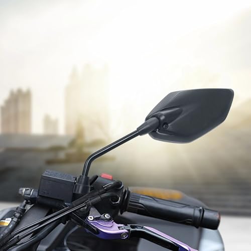 Espejos de extremo de manillar moto espejo retrovisor de 10mm para ATV 7