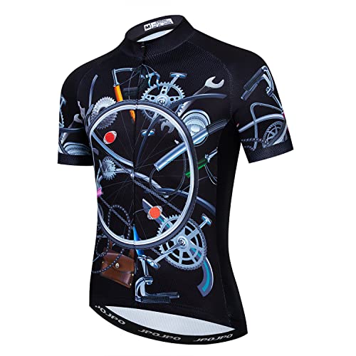 New Men's Cycling Jersey Short Sleeve Bike Bicycle Clothing Sport Tops