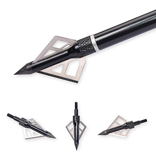 Crossbow Broadheads 100 Grain 12 Pack Archery Hunting 3 Blades Sharp Compound Recurve Bow Arrow Heads #TOP3