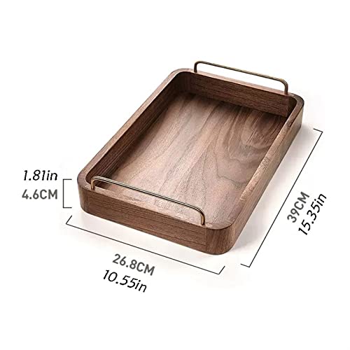 Bandeja de madera de diseño rectangular Prettiee para decoración exclusiva 3