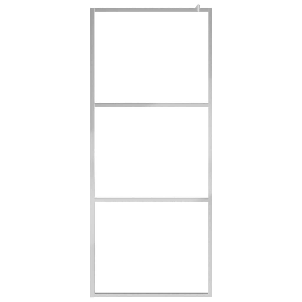 LAPOOH Mampara Ducha con Estante Vidrio ESG Aluminio Cromado 100x195cm, Mampara Bañera, Mampara Baño Ducha, Cabina De Ducha, Mampara Baño - 3185499