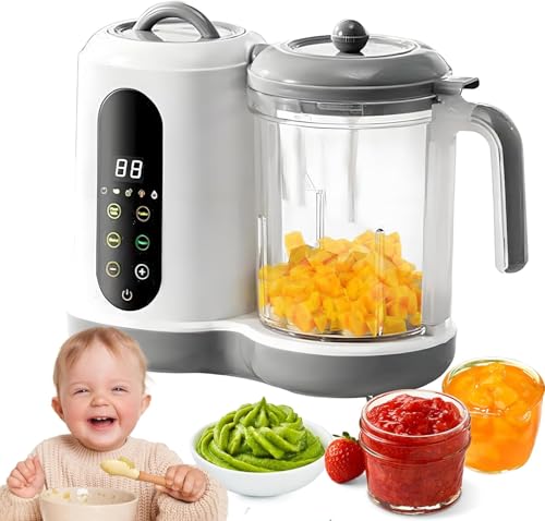 All-in-One Baby Food Maker | 400ML Auto Steamer & Blender with Touch Screen | Self-Clean Function | Baby Food Processor & Puree Maker | Healthy Homemade Baby Food