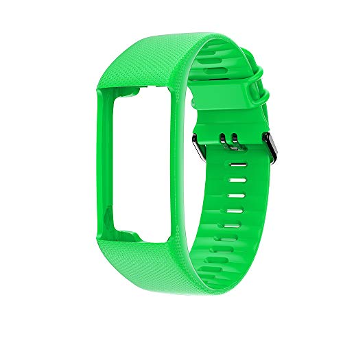 Silicone Watch Band for Polar A360 A370 Replacement Bands, Smart Bracelet Replacement for Polar Fitness Tracker,Black Buckle