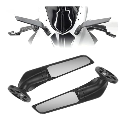 Espejos retrovisores giratorios ajustables tipo alerón para Kawasaki Ninja