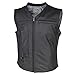 Helite CUSTOM Leather Motorcycle Vest - 2XL Black