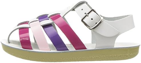 Salt Water Sandals by Hoy Shoe Girls' Sun-San Sailor Flat Sandal, multi, 8 M US Toddler | Image 7