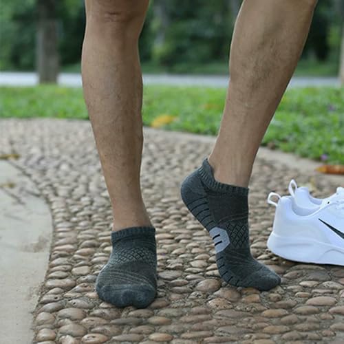 6 Pairs Men'S Summer Wear-Resistant Absorbent Deodorant Hiking Running Sports Ankle Socks2