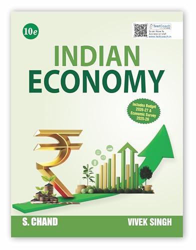 Image of New Edition: Indian Economy Book 2026 - 2027 (10e) GS Paper 3 | Best for UPSC Exam, State PSC, RBI Grade B, IFS JAIIB, CAIIB, IIBF, NBARD, SEBI, SSC ... Budget & Economic Survey | PYQ Question Bank