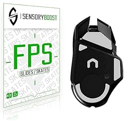 Patines Para Los Pies SensoryBoost FPS 2.0 Glides - Patines de repuesto para Logitech G502 Lightspeed (2 juegos), superficie prensada plana, autoadhesiva, PTFE, ajuste perfecto, kit de actualización, accesorios para juegos