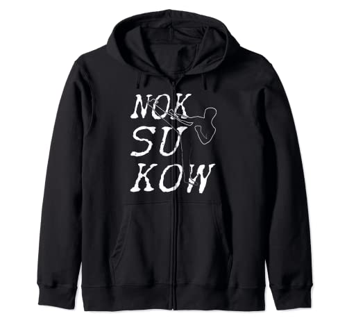 Nok Su Kow The White Kickboxer Vintage Kickboxing Zip Hoodie