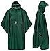 HOCK Regenponcho Extra Lang mit Kapuze - 100% wasserdicht - Leichter Regenmantel Wandern für Damen & Herren - Regencape (grün, S/M)
