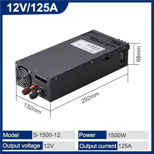 Alimentation à découpage 1500W 12V avec transformateur à affichage réglable