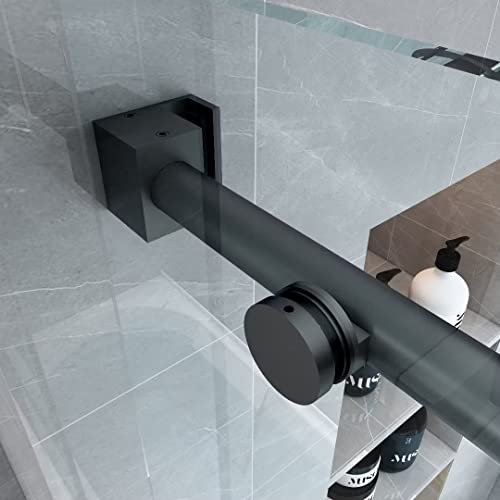 Yinzanw 60 In. W X 76 In. H Sliding Frameless Shower Door With 3/8 In. (10 Mm) Clear Glass #TOP4