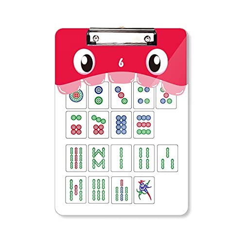 Bloc-notes A4 mah-jong et échecs avec dossier à tête plate pour l'apprentissage