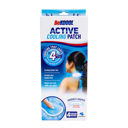 BeKOOOL Active Cooling Patch 4 Count for Cooling Relief During mild to moderately strenuous Activities by BeKoool - Used condition - US$6.27