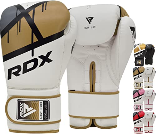 RDX Boxing Gloves EGO, Sparring Muay Thai Kickboxing MMA Heavy Training Mitts, Maya Hide Leather...