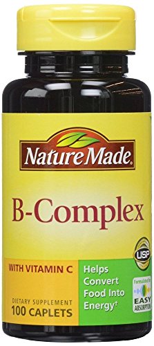 Nature Made B Complex With Vitamin C Caplets 100ct (Pack of 6)