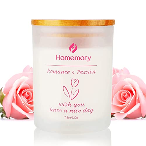 Tulip & Rose Scented Candles For Women, Candles For Home Scented, Natural Non-Toxic Soy Candles With Essential Oils, Aromatherapy Candles For Home Scented, Candle Gifts For Women, Spring Jar Candles #TOP9