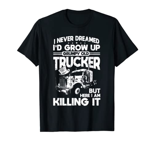 Trucker Gifts Over The Road Truck Driver Tractor Trailer Camiseta