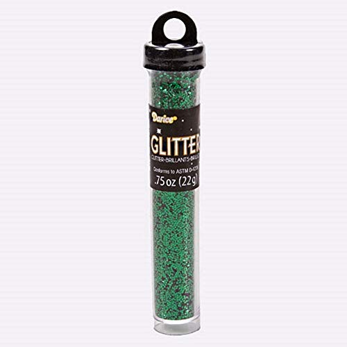 Darice 1146-38Wal 3/4Oz Glitter Tube Green #TOP13