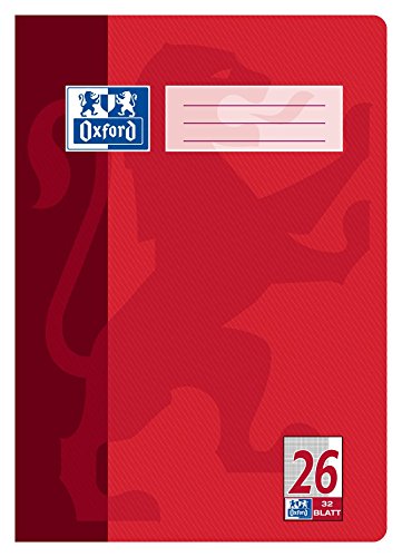 Oxford 100050330 quaderno per scrivere Rosso A4