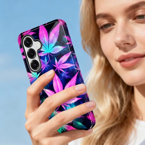 smauncucn for Samsung Galaxy A27 5G Case,Dual-Layer Shockproof Protective Phone Cover,Slim TPU + Hard PC Bumper with Raised Screen & Camera Protection,Anti-Scratch,Smoke Weed - image 7