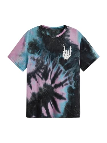 Verdusa Men's Tie Dye Short Sleeve Round Neck Tee...