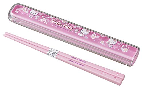 OSK Hello Kitty Sakura HS-11 Pull Lid Chopsticks Case Set