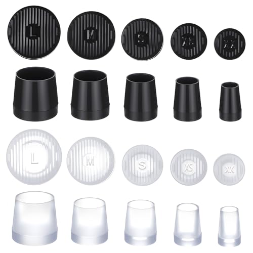 10 Pairs Heel Caps for High Heels 5 Sizes High Heel Protectors Non-Slip and Noise-reducing Heels Replacement Tips for Weddings Parties Outdoor Activities Grass and Uneven Roads