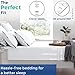 THREAD SPREAD 100% Egyptian Cotton Sheets King Size - 4 PC 800 High Thread Count Egyptian Cotton King Size Bed Sheets Set (White), Soft, Cooling, 16