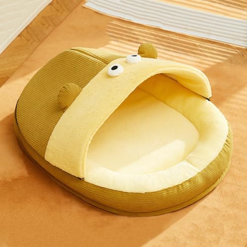 Lit de grotte pour chatons et petites races nid douillet lavable