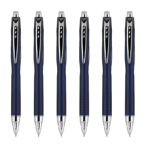 Image of Uni-Ball Jetstream RT Ballpoint Pen, Fine Point (0.7mm), Black Ink, 6 Pens