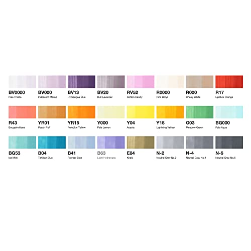 Copic Manga Illustration Copc Sketch Pieces, 24 Colors, No #TOP2