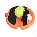 heyous Orange PE Tennis Trainer 21x21x7cm Single Base Training Outdoors Sports Equipment Suitable for Garden Park Playgrounds