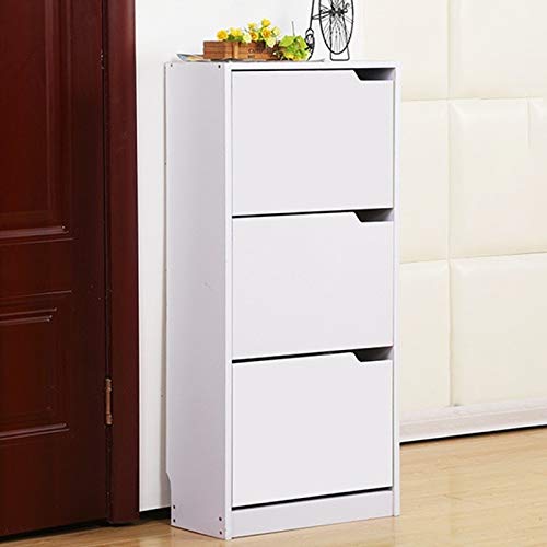 DINGXUEMEI DXM CVFG Multifunctional Simple Modern Storage Cabinet Storage Shoe Rack(White) (Color : White)