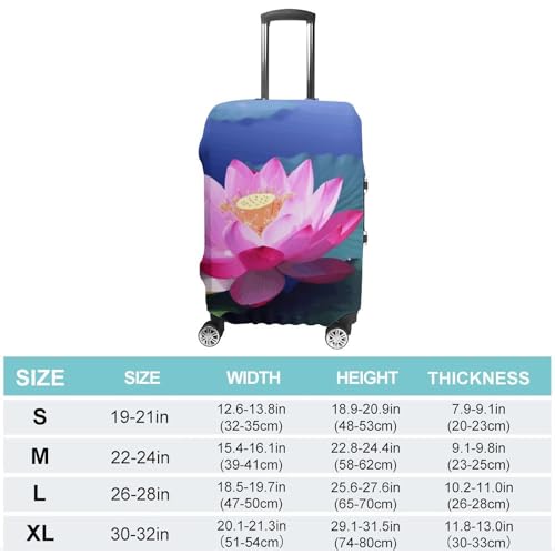 Bright Flower Printed Luggage Cover Protector, Fits 18-32 Inch Luggage2