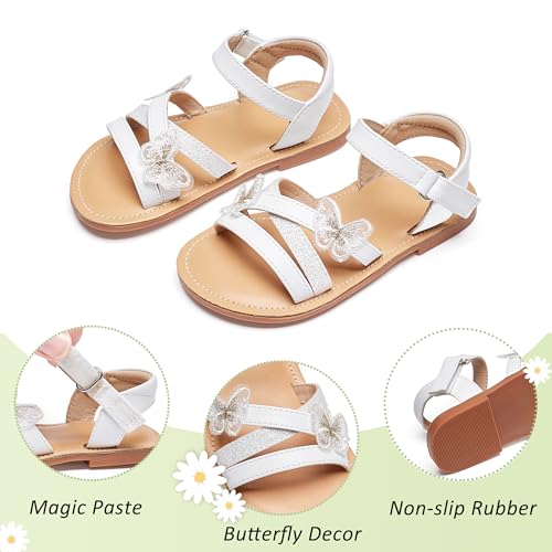 Image of GINFIVE Toddler Girls Sandals Girls Toddler Sandals Little Girls Kids Shoes