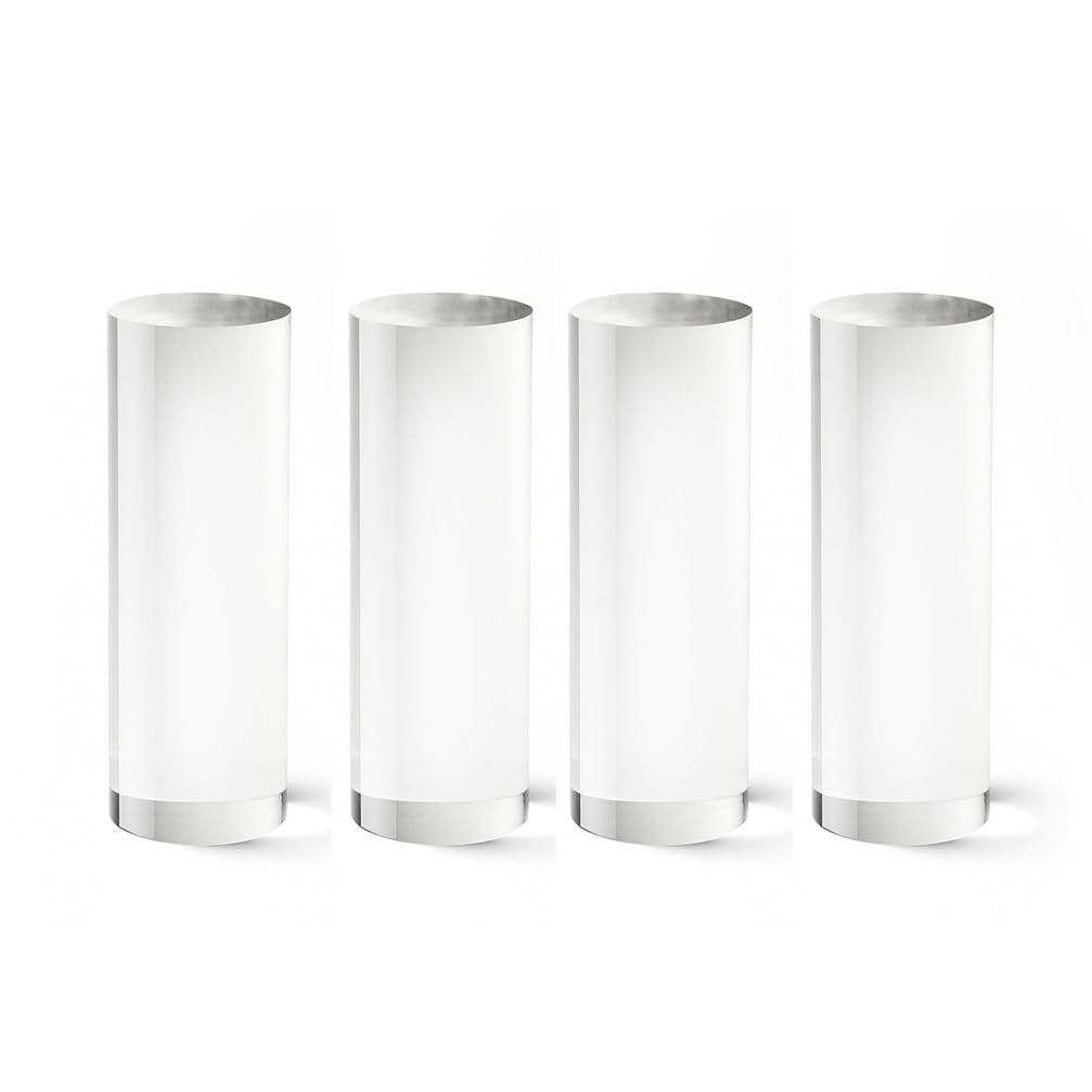 DFDPAXL 4 Pieces Clear Acrylic Cylinder Diameter 30Mm