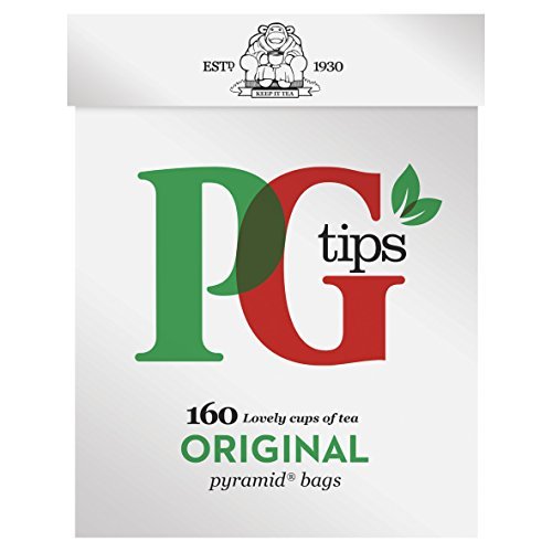 160 Count Box of PG Tips Pyramid Black Tea Bags