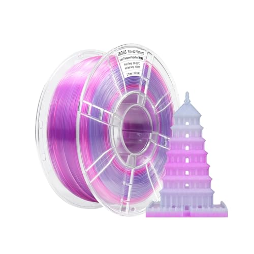Filament iBOSS PLA Plus Różowy Tęczowy Przezroczysty (PINK RAINBOW TRANSPARENT)