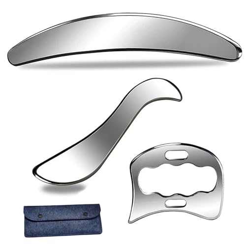 Ensemble d'outils à bord lisse Gua Sha pour massage corporel profond