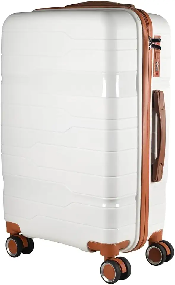 Mala Média 23KG Polipropileno Inquebrável Giratória Tóquio (Branca Tóquio)