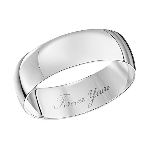 Imagen de Theia Anillo de Bodas de Oro Blanco Unisex de 9k