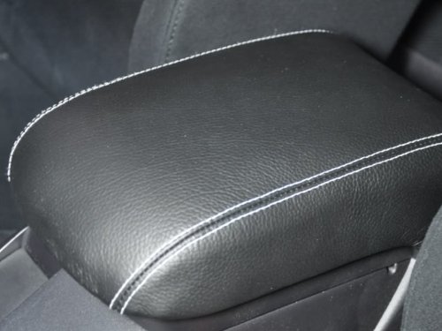 RedlineGoods armrest Cover Compatible with Mitsubishi Lancer/Evo X 2008-15. Tailor Made - not Universal. Genuine top-Grade Italian Black Leather with Black Thread